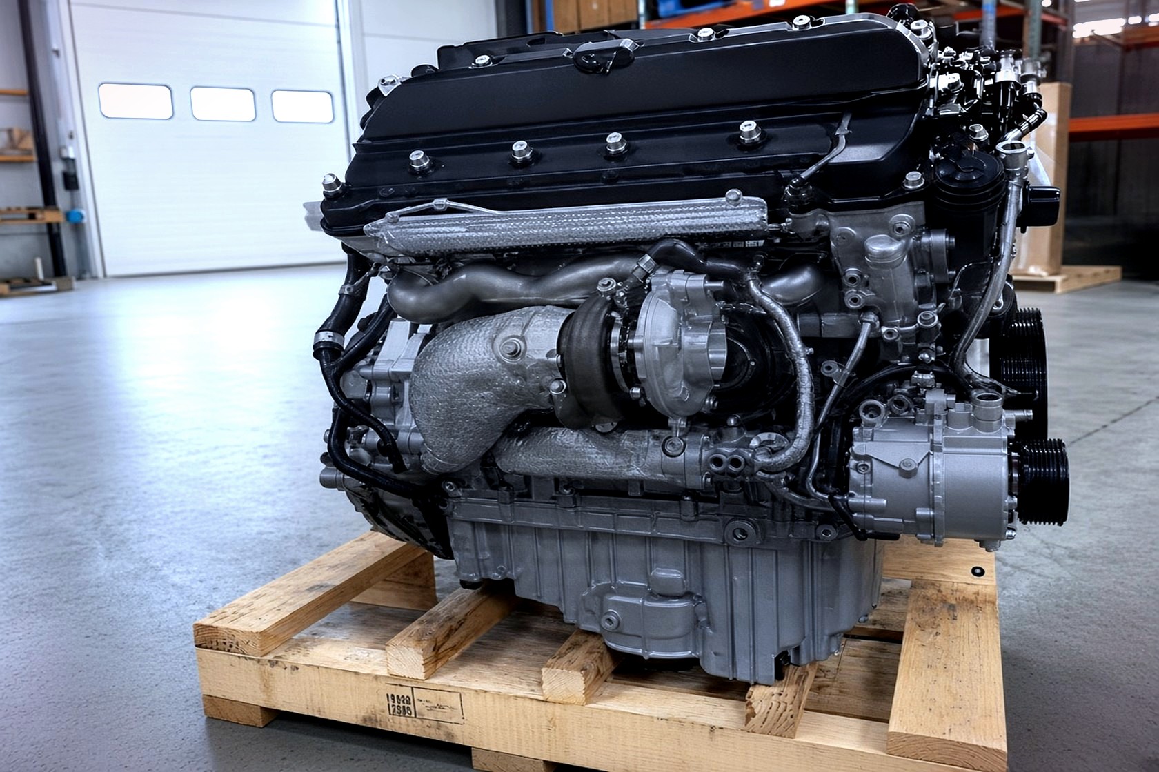 V8 engine in the studio